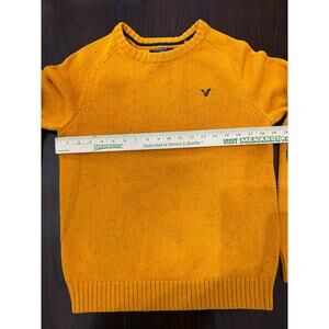 American Eagle Outfitters Orange Waffle Knit Sweater Men's Size Medium M